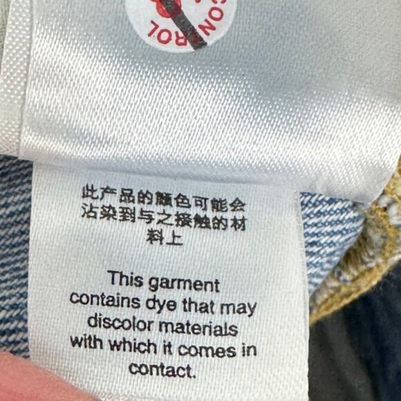 Free People Revolve Maggie Straight Jeans Light Stone Raw Hem Distress Denim 25 - Picture 12 of 15